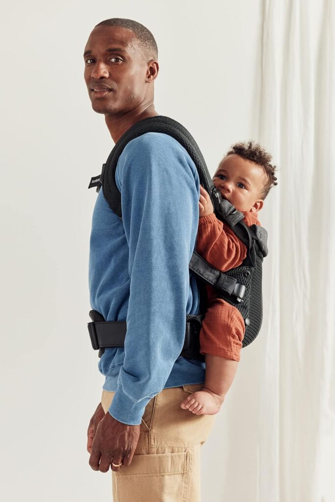 BabyBjorn Harmony ergosoma mazuļiem 0-3gadiem krāsa Black 3D MESH
