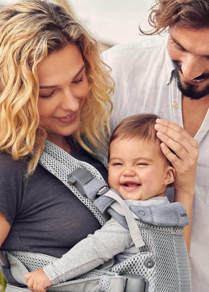 BabyBjorn Harmony ergosoma mazuļiem 0-3gadiem krāsa Silver 3D MESH