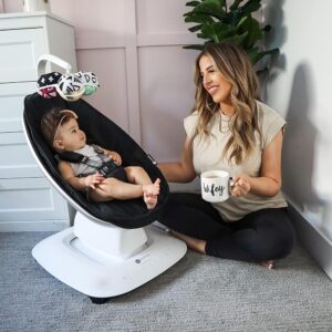 4Moms MamaRoo 5 mazuļu šūpolītes krāsa Classic Black