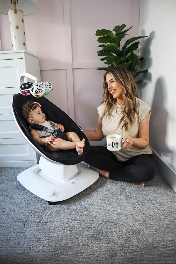 Autokreslini.lv | MamaRoo 5 mazuļu šūpolītes krāsa Classic Black bilde #17