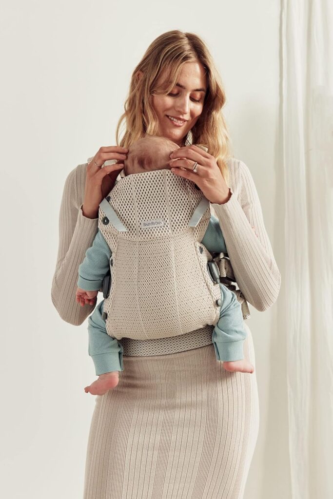 BabyBjorn Harmony ergosoma mazuļiem 0-3gadiem krāsa Cream 3D MESH