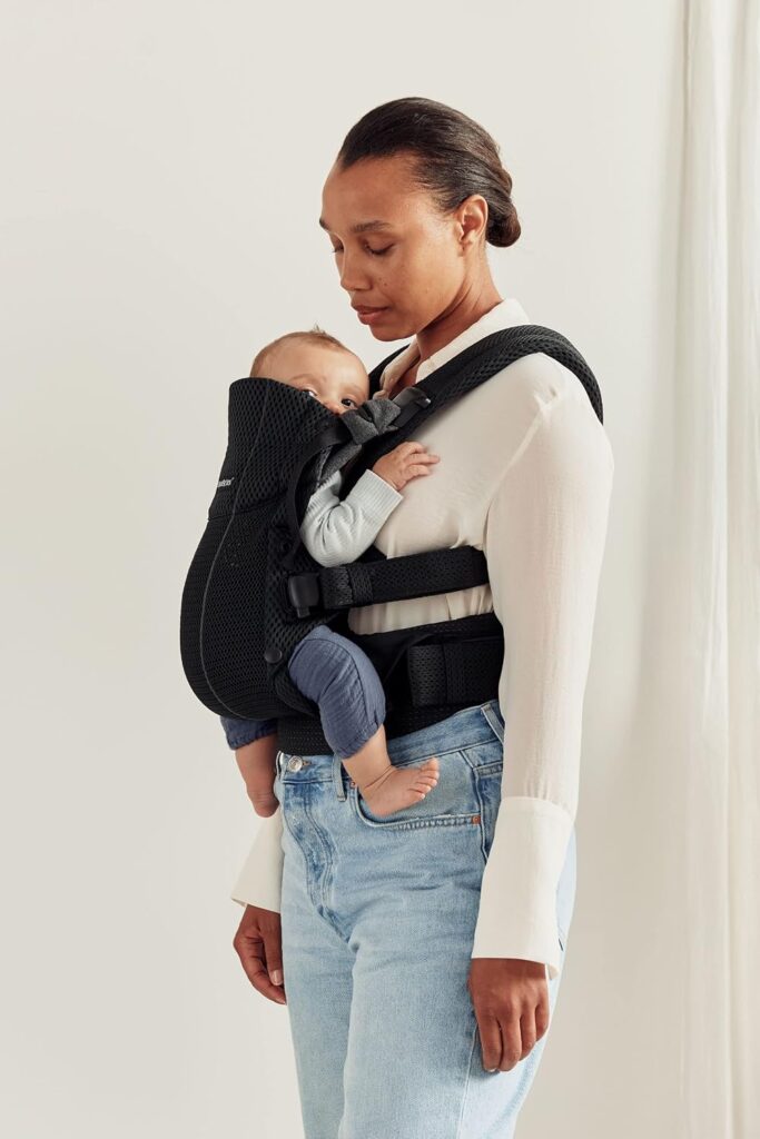 BabyBjorn Harmony ergosoma mazuļiem 0-3gadiem krāsa Black 3D MESH