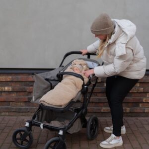 Lodger Wrapper mazuļu ietinamā sedziņa TEDDY krāsa BEIGE