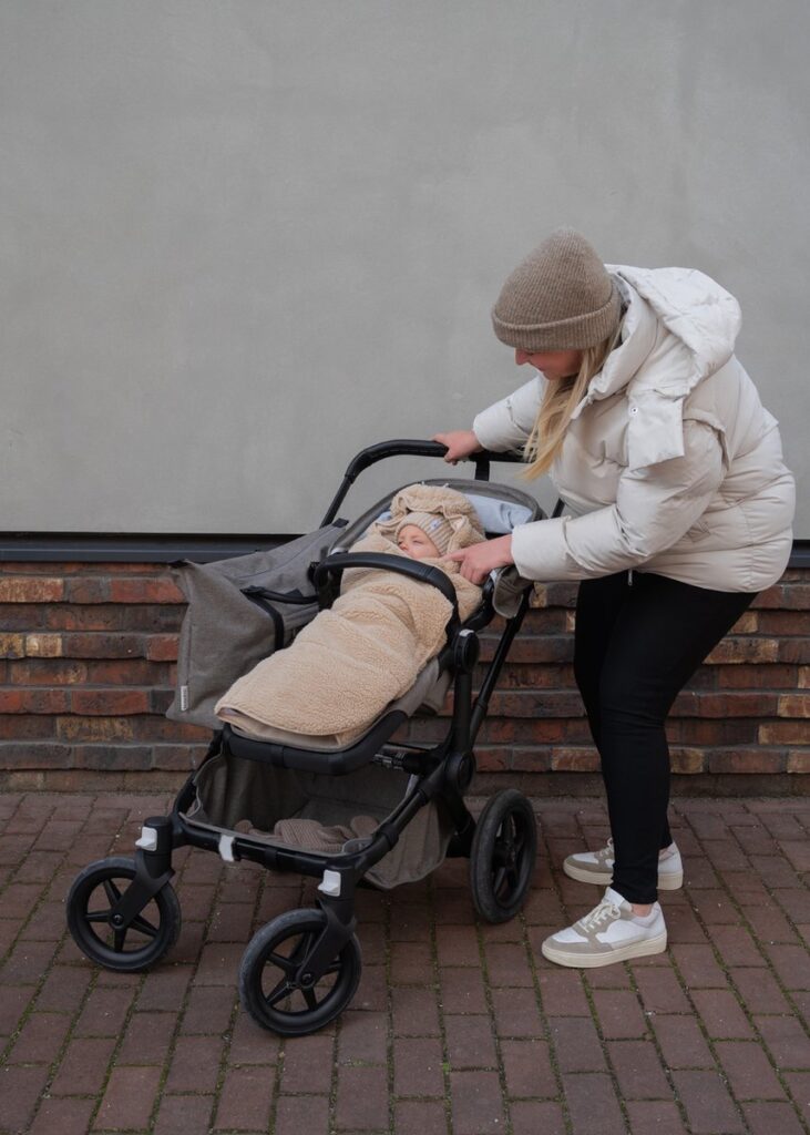 Lodger Wrapper mazuļu ietinamā sedziņa TEDDY krāsa BEIGE