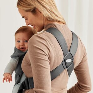 BabyBjorn MINI ergosoma mazuļiem 0-12mēn. krāsa Dark Grey 3D Jersey
