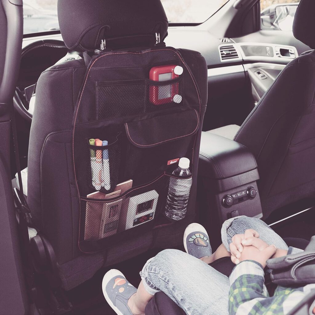 Diono Stown Go automašīnas krēsla aizsargs ar kabatām