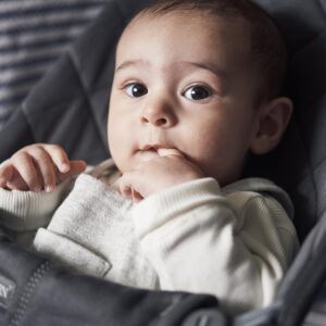 BabyBjorn Bouncer BLISS sēžamās daļas pārvalks krāsa Anthracite, Woven Classic quilt
