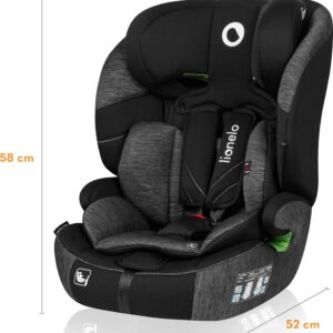Lionelo Levi One I-Size autokrēsliņš 76-150cm krāsa Black Grey