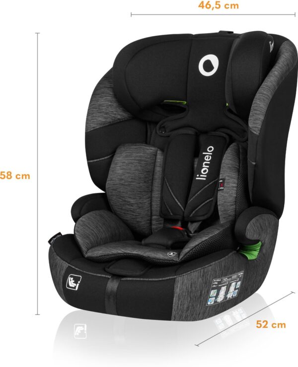 Autokreslini.lv | Levi One I-Size autokrēsliņš 76-150cm krāsa Black Grey bilde #15