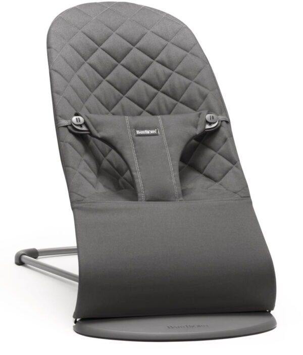 Autokreslini.lv | Balance Bliss mazuļu šūpuļkrēsls krāsa Anthracite, COTTON Classic Quilt bilde #1