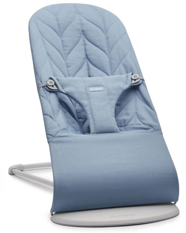 Autokreslini.lv | Balance Bliss mazuļu šūpuļkrēsls krāsa BLUE, COTTON Petal Quilt bilde #1