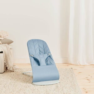 BabyBjorn BLISS šūpuļkrēsls mazuļiem 0-13kg krāsa BLUE, COTTON Petal Quilt
