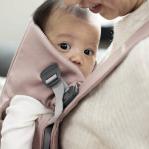 BabyBjorn MINI ergosoma mazuļiem 0-12mēn. krāsa Dusty Pink Woven
