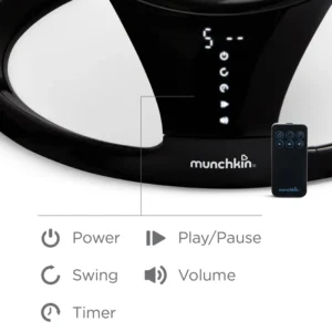 Munchkin Baby Swing elektronisks mazuļu šūpoļkrēsliņš krāsa Black