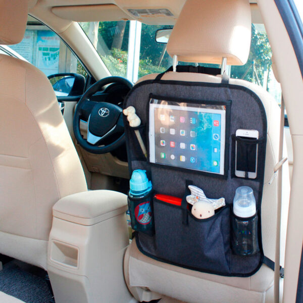 Autokreslini.lv | Tablet Backseat organizer Grey bilde #1