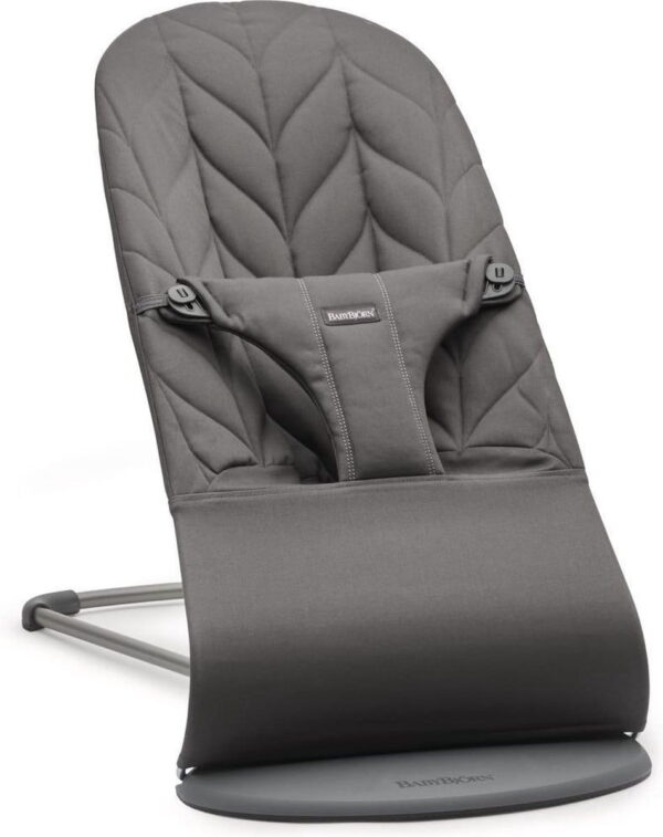 Autokreslini.lv | Balance Bliss mazuļu šūpuļkrēsls krāsa ANTHRACITE, COTTON Petal Quilt bilde #1
