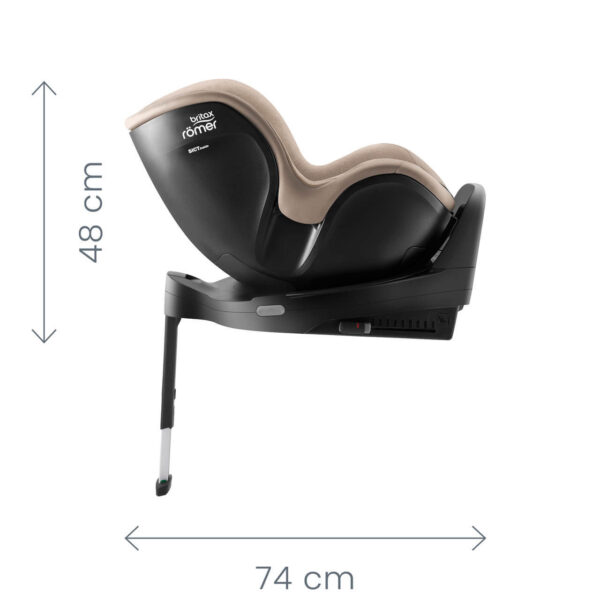Autokreslini.lv | DualFix PRO M autokrēsliņš 61-105cm krāsa Linen Grey- LUX bilde #27