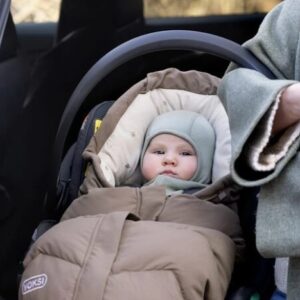 Voksi Move autokrēsliņa siltais guļammaiss mazuļiem krāsa Walnut Clover