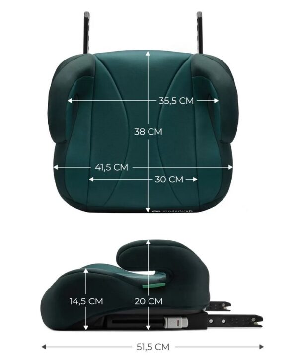 Autokreslini.lv | I-Boost auto paliktnis bērniem 135-150cm krāsa Green bilde #13