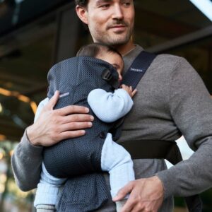 BabyBjorn MINI ergosoma mazuļiem 0-12mēn. krāsa Navy Blue 3D Mesh