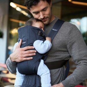 BabyBjorn MINI ergosoma mazuļiem 0-12mēn. krāsa Navy Blue 3D Mesh
