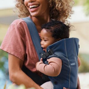 BabyBjorn MINI ergosoma mazuļiem 0-12mēn. krāsa Navy Blue 3D Mesh