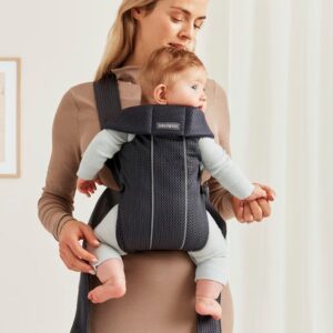 BabyBjorn MINI ergosoma mazuļiem 0-12mēn. krāsa Antracite 3D Mesh