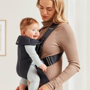 BabyBjorn MINI ergosoma mazuļiem 0-12mēn. krāsa Antracite 3D Mesh