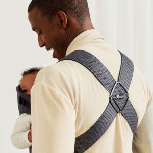BabyBjorn MINI ergosoma mazuļiem 0-12mēn. krāsa Antracite 3D Mesh
