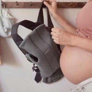 BabyBjorn MINI ergosoma mazuļiem 0-12mēn. krāsa Charcoal Grey 3D Jersey