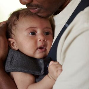 BabyBjorn MINI ergosoma mazuļiem 0-12mēn. krāsa Charcoal Grey 3D Jersey