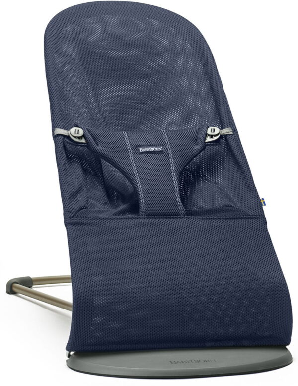 Autokreslini.lv | Balance Bliss mazuļu šūpuļkrēsls krāsa Navy Blue, MESH bilde #1
