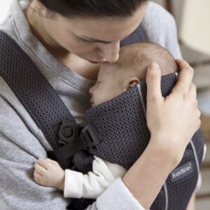 BabyBjorn MINI ergosoma mazuļiem 0-12mēn. krāsa Antracite 3D Mesh