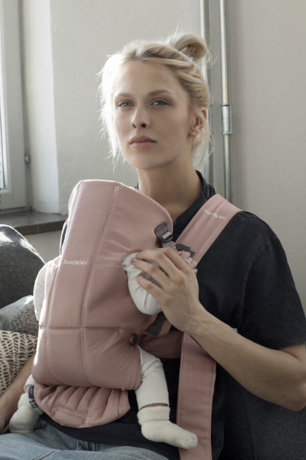 Autokreslini.lv | Mini ergosoma mazuļiem krāsa Dusty Pink, Woven bilde #5
