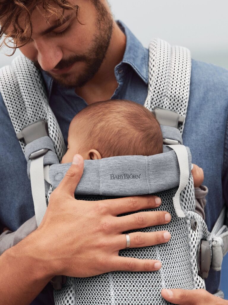 BabyBjorn Harmony ergosoma mazuļiem 0-3gadiem krāsa Silver 3D MESH
