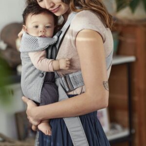 BabyBjorn MINI ergosoma mazuļiem 0-12mēn. krāsa Grey 3D Mesh