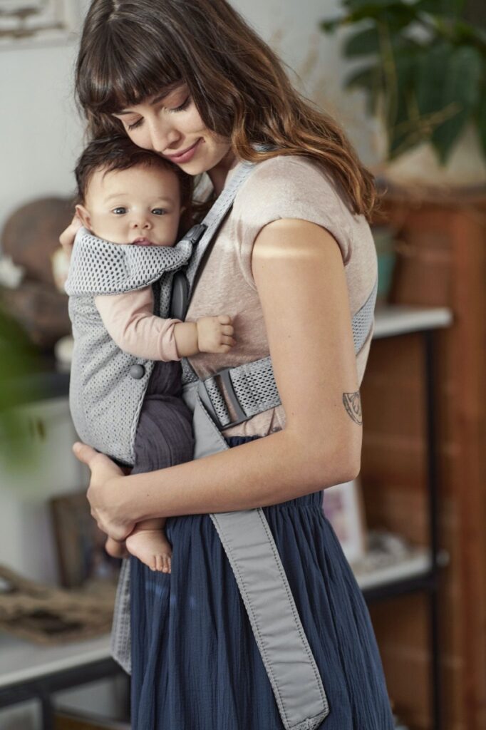 BabyBjorn MINI ergosoma mazuļiem 0-12mēn. krāsa Grey 3D Mesh