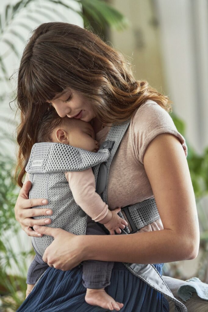 BabyBjorn MINI ergosoma mazuļiem 0-12mēn. krāsa Grey 3D Mesh