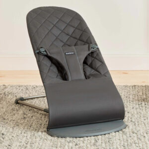 BabyBjorn BLISS šūpuļkrēsls mazuļiem 0-13kg krāsa Anthracite, COTTON Classic Quilt