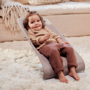 BabyBjorn BLISS šūpuļkrēsls mazuļiem 0-13kg krāsa SAND GREY, COTTON Petal Quilt