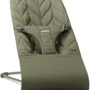 BabyBjorn BLISS šūpuļkrēsls mazuļiem 0-13kg krāsa DARK GREEN, WOVEN, PETAL QUILT