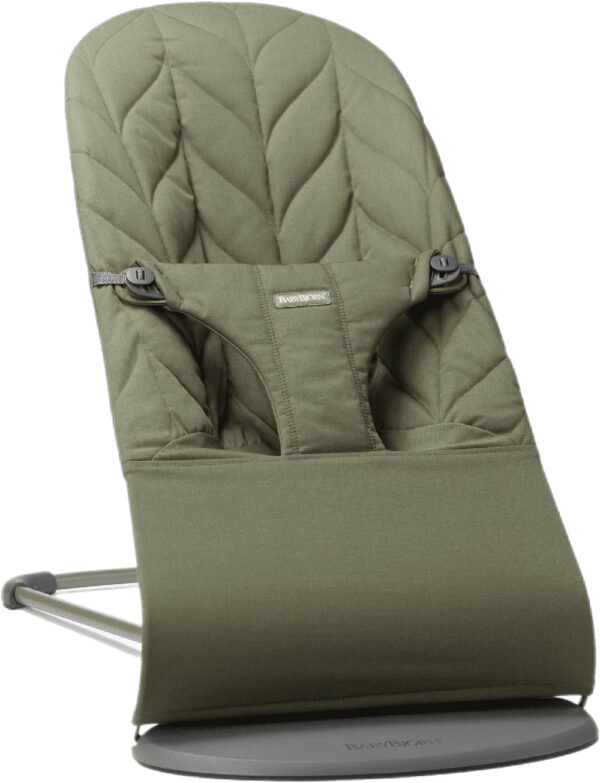 Autokreslini.lv | Balance Bliss mazuļu šūpuļkrēsls krāsa DARK GREEN, WOVEN, PETAL QUILT bilde #1