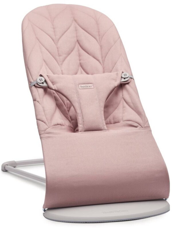 Autokreslini.lv | Balance Bliss mazuļu šūpuļkrēsls krāsa DUSTY PINK, COTTON Petal Quilt bilde #1