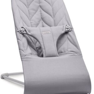 BabyBjorn BLISS šūpuļkrēsls mazuļiem 0-13kg krāsa LIGHT GREY, Woven Petal Quilt