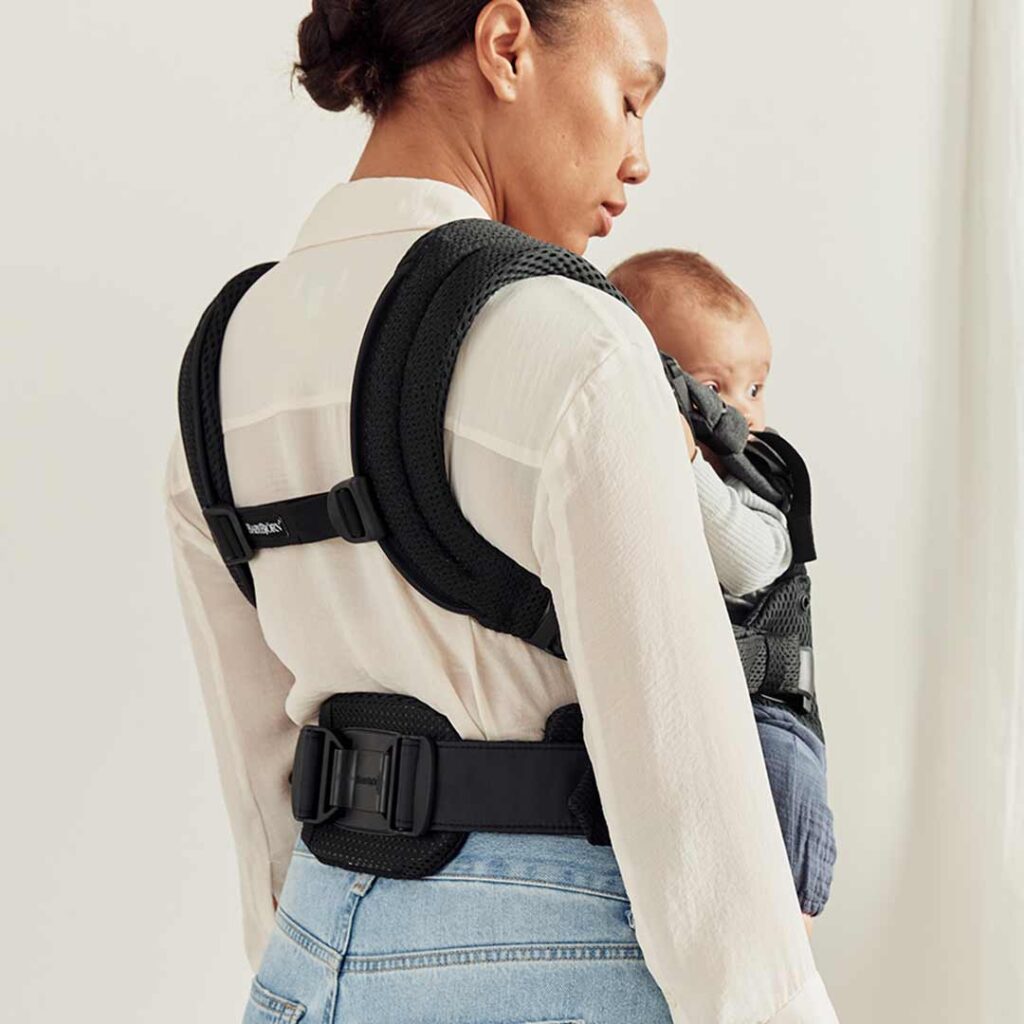 BabyBjorn Harmony ergosoma mazuļiem 0-3gadiem krāsa Black 3D MESH