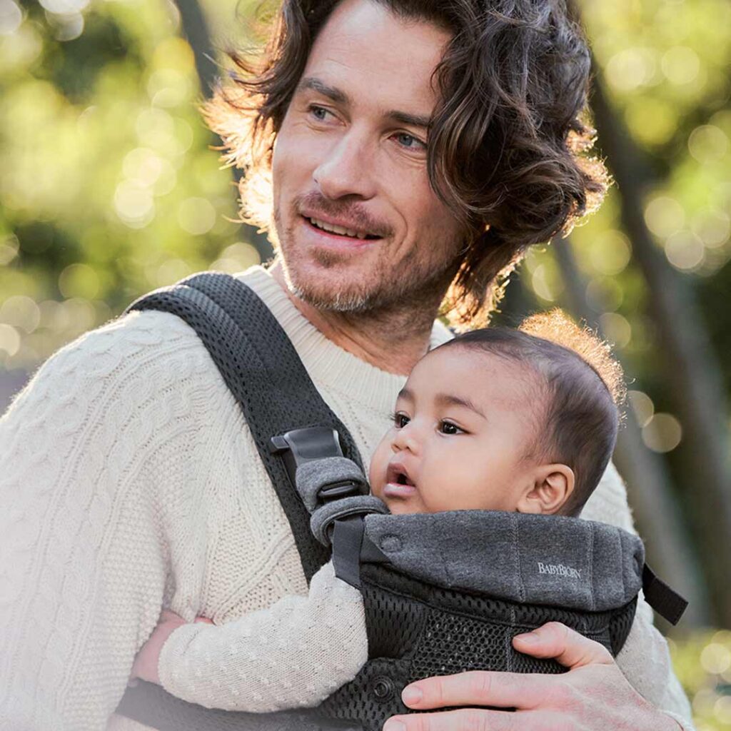 BabyBjorn Harmony ergosoma mazuļiem 0-3gadiem krāsa Black 3D MESH