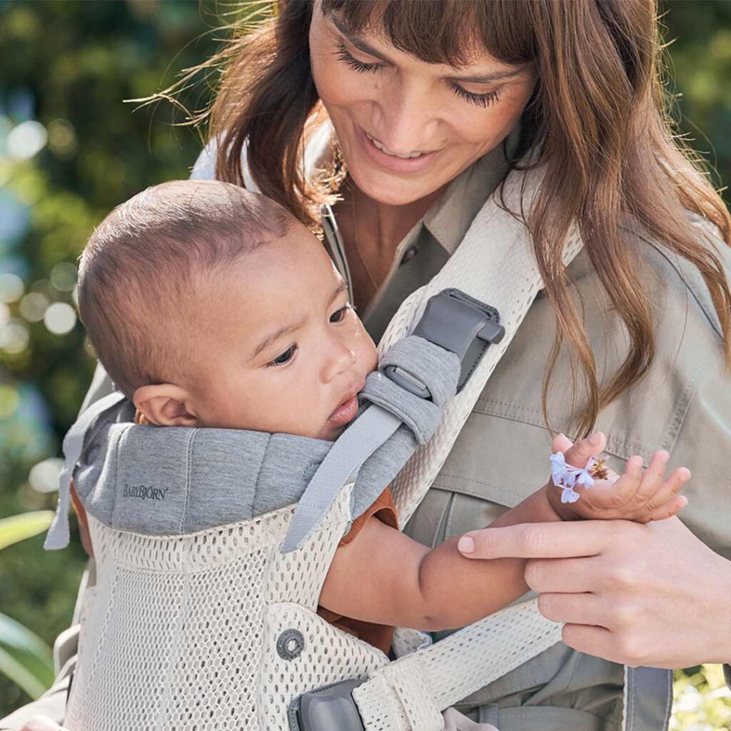 BabyBjorn Harmony ergosoma mazuļiem 0-3gadiem krāsa Cream 3D MESH