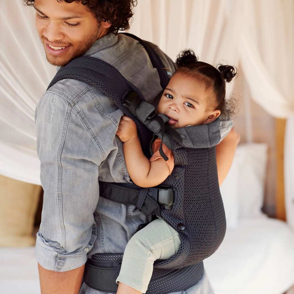 BabyBjorn Harmony ergosoma mazuļiem 0-3gadiem krāsa Anthracite 3D MESH