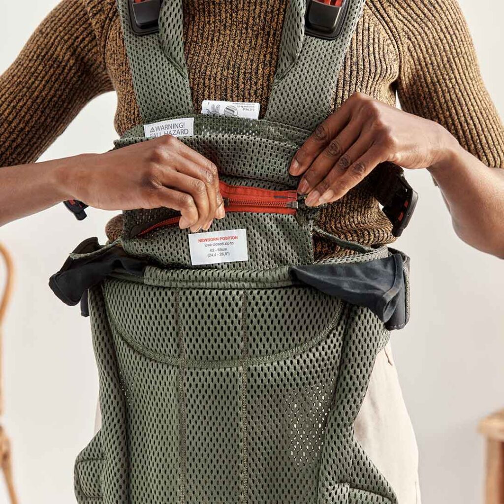 BabyBjorn Harmony ergosoma mazuļiem 0-3gadiem krāsa Dark Green 3D MESH