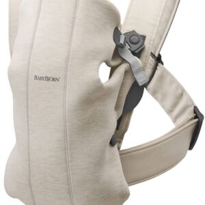 BabyBjorn MINI ergosoma mazuļiem 0-12mēn. krāsa Light Beige 3D Jersey